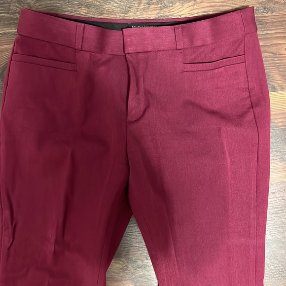 Banana Republic Wine color Sloan dress pants 6 petite - Picture 2 of 5